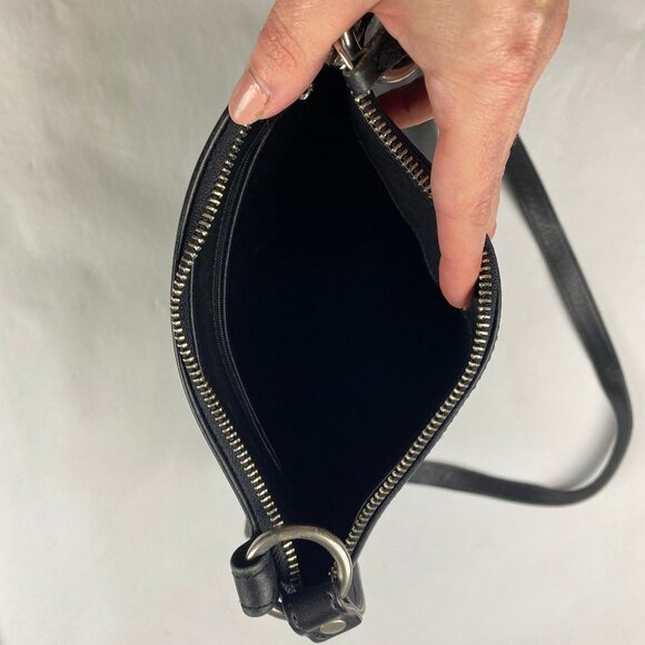 Vintage Y2K Coach 9457 Chelsea Slim Crossbody Bag Purse Black Leather - Picture 9 of 16
